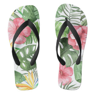 Tongs Vintage tropical