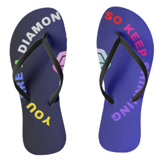 Tongs "Vous êtes une volte-face Diamond"