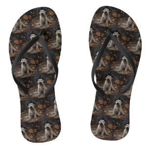Tongs Wheaten Terrier Citrouille Halloween effroi