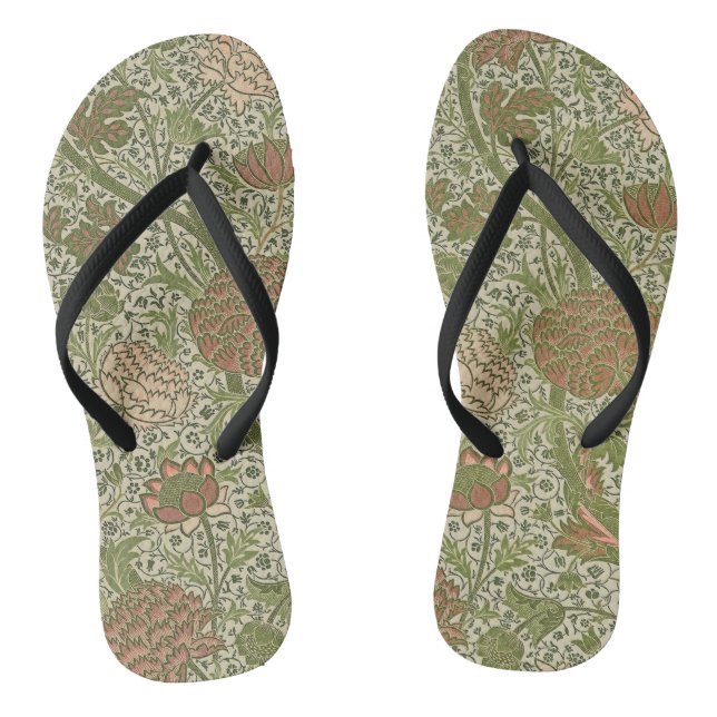 Tongs William Morris Cray Fleur de Sage Floral Botanique (Semelle)