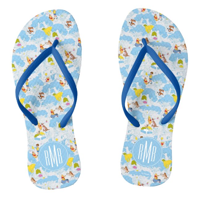 Tongs Winnie l'Ourson| Au Motif Honey Tree (Semelle)