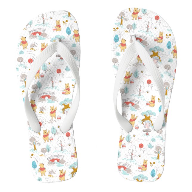 Tongs Winnie l'Ourson| Dans le bois des Cent Acres (Semelle)