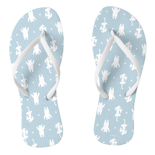 Tongs Winnie l'Ourson| Motif Blue Pastel Polka Dot (Semelle)