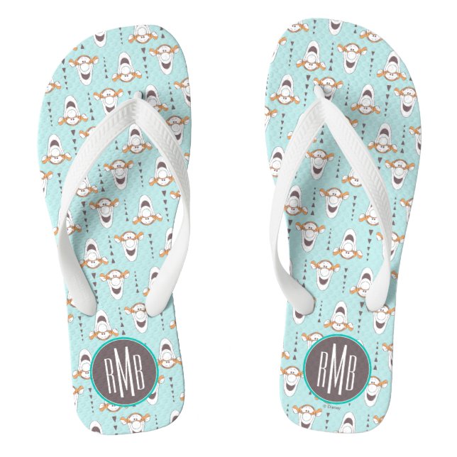 Tongs Winnie l'Ourson| Tigger Triangle Pastel Motif (Semelle)