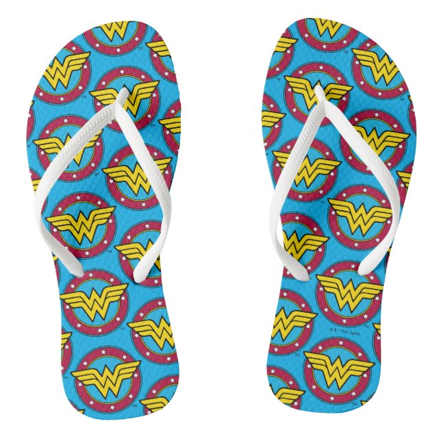 Tongs Wonder Woman | Logo Cercle & Etoiles (Semelle)