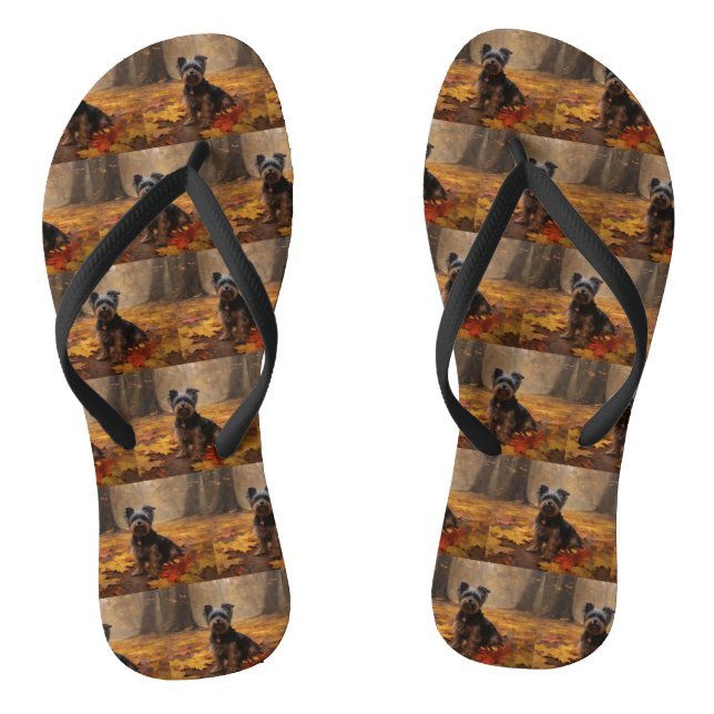 Tongs Yorkipoo à l'automne Feuilles automne Inspire (Semelle)