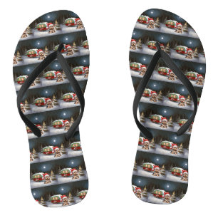 Tongs Yorkshire Terrier Caravan Christmas Adventure