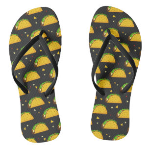 Tongs Yummy Taco Motif