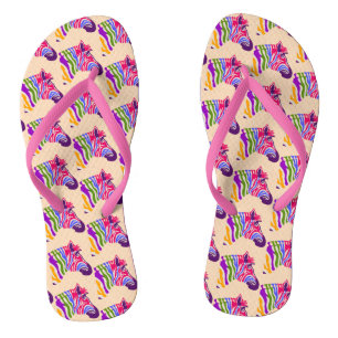 Tongs Zebra Flip Flops