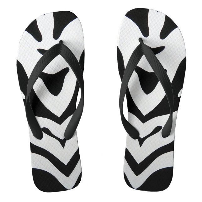 TONGS ZEBRA STRIPES ABSTRAITES (Semelle)