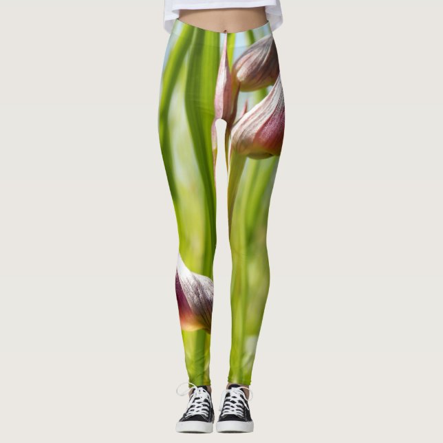 Tongue Orchid Leggings (Front)