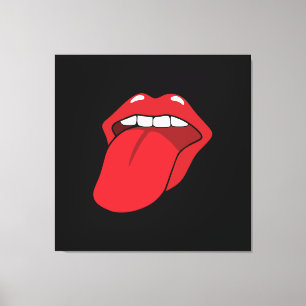 Tongue Out Canvas Print