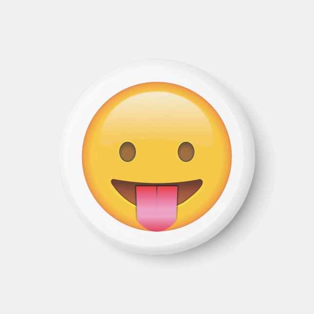 Tongue Out - Emoji Magnet (Front)