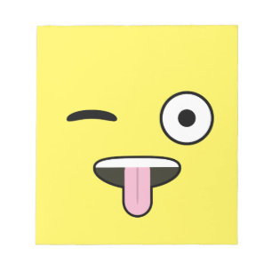 Tongue out Emoji Notepad
