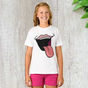 Tongue Out Girls T-Shirt