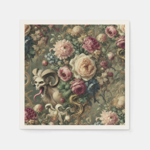 🩸 Tongue Whipped Blooms – Gothic Victorian Napkin
