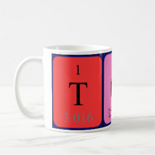 Toni periodic table name mug