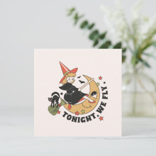 Tonight We Fly – Cute Witch and Black Cat