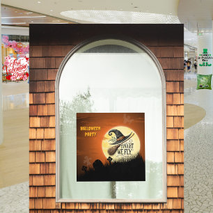 Tonight We Fly Halloween Window Cling