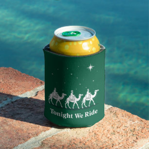 Tonight We Ride Christmas Christian Faith Xmas Can Cooler