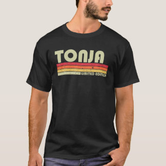 TONJA Name Personalized Retro Vintage 80S 90S Birt T-Shirt