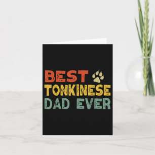 Tonkinese Cat Dad Owner Breeder Lover Kitten Card