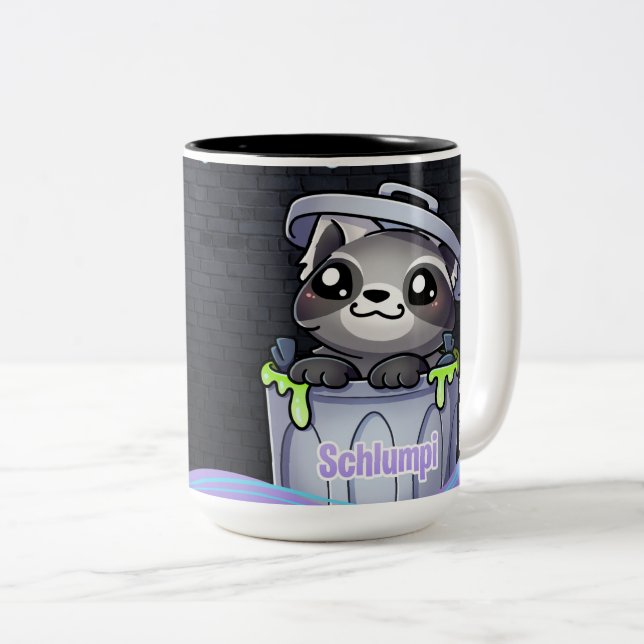 ‘Tönnchen Tasse’ Two-Tone Coffee Mug (Front Right)