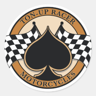 Tonne-up Racer Classic Round Sticker