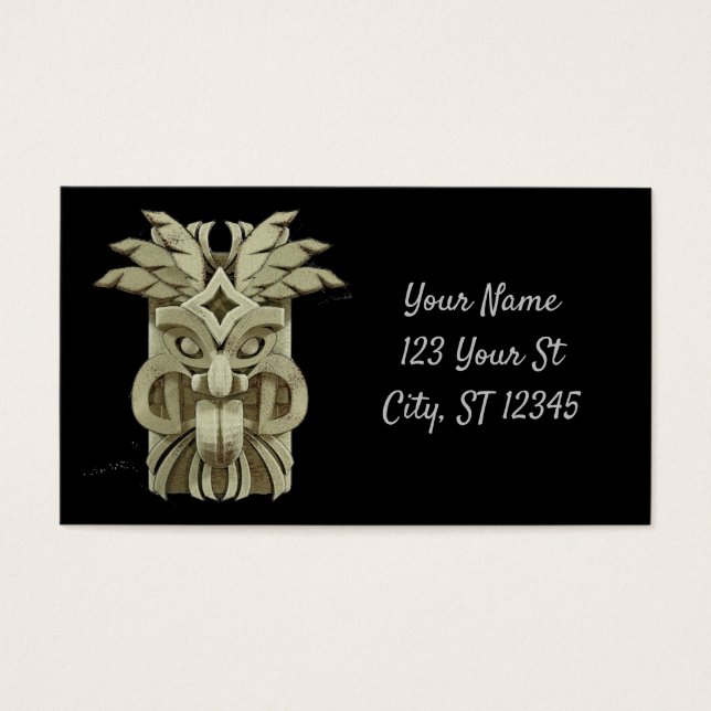 Tonnerre sculpté Tiki (Devant)