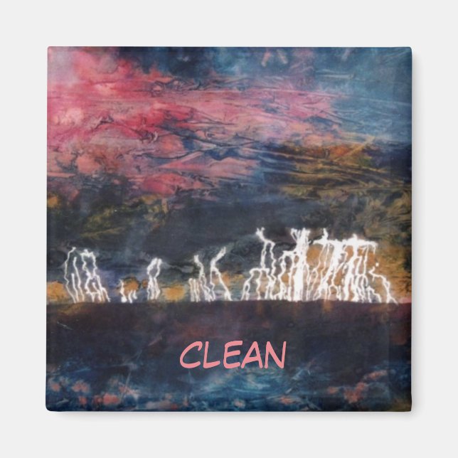 "Tonnerre Silent #2" Magnet de lave-vaisselle Abst (Devant)