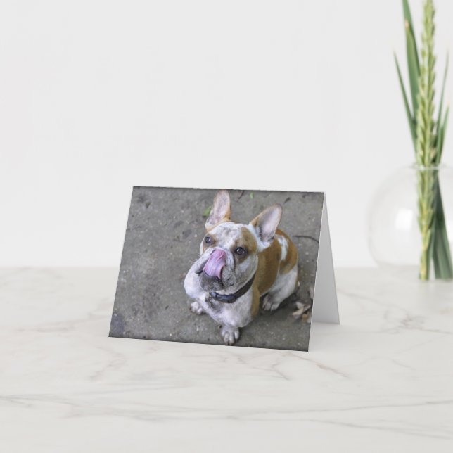 Tonnez les cartes de voeux de bouledogue (Devant)