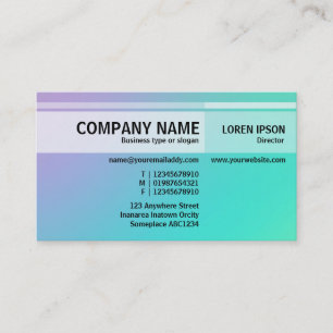 Tons alternatifs - Carte de visite de dégradé doux