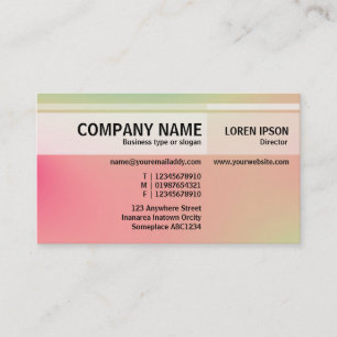 Tons alternatifs - Carte de visite de dégradé doux