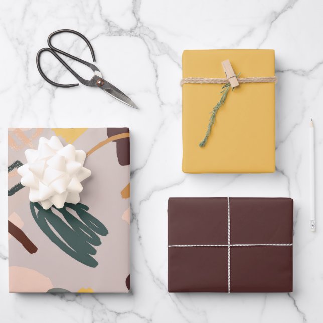 Tons d'art Abstraits des feuilles de papier d'enve (Recto)