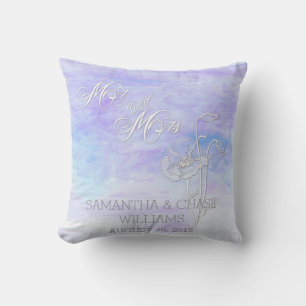 TONS DE BLUES COULEUR D'EAU ET POPIES COUSSIN