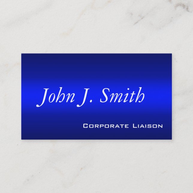 Tons de Carte de visite standard bleu (Devant)