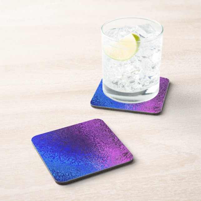 Tons de Dessous de verre de liège Abstrait bleu et (Côté Droit)