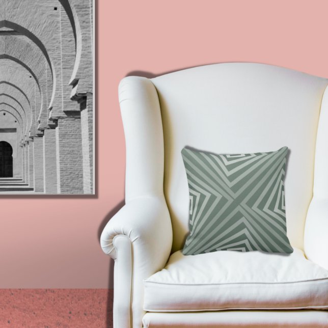 Tons De Gris, Motif Gratté - Oreiller (Créateur téléchargé)