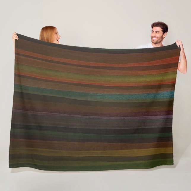 Tons de la Terre Stripe polaire couverture (En situation)