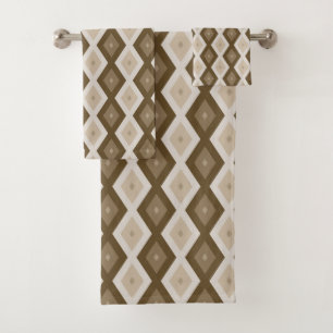 Tons de motif diamant brun
