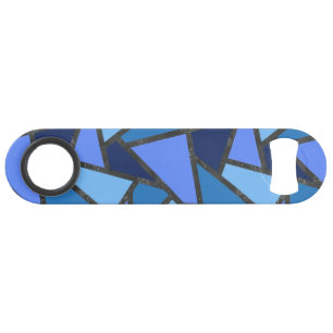 Tons de motif en vitrail bleu