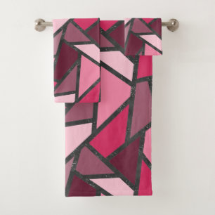 Tons de motif en vitrail rose