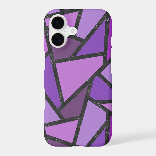 Tons de vitrail violet motif (Verso)