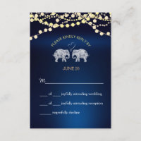 TONS OF LOVE/Elephant Night Lights Wedding RSVP