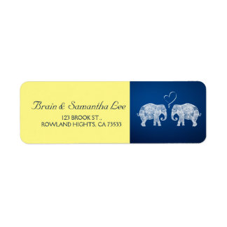 TONS OF LOVE | Elephant Wedding Blue & Yellow