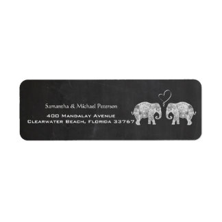 Tons of Love Wedding Elephant Couple Chalkboard
