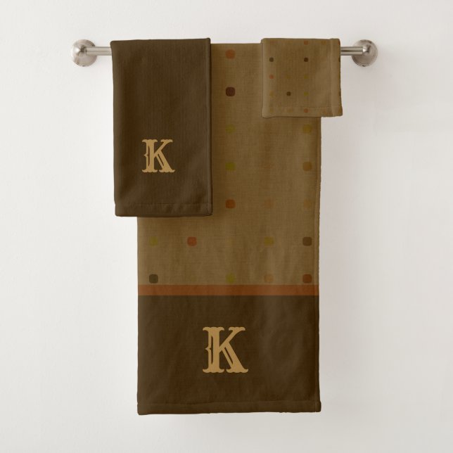 Tons Terre Ensemble de serviettes de bain Brown Mo (En situation)