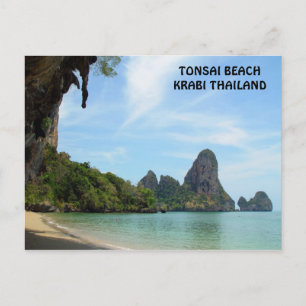 Tonsai Beach Krabi, Thaïlande Carte postale