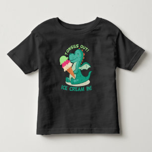 Tonsillectomy Surgery Tonsils out Ice Cream in Toddler T-shirt