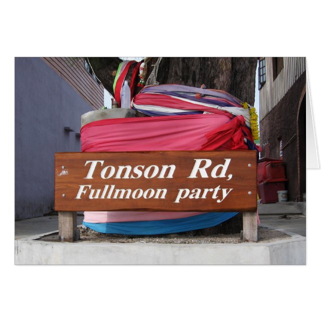 Tonson Rd. Fête de la lune, Koh Phangan, Thaïlande (Devant horizontal)